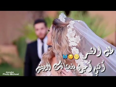 طل القمر 🌝 متل ملاك صغير أنتي اميرة👰🏻‍♀فستانك لابيض_طوني قطان //حالات واتس عن حفلة زفاف عرس عروس