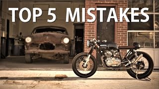 Top 5 Mistakes about Cafe Racer Projects