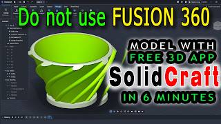 SolidCraft Tutorial For Absolute Beginner exercise 4 | Solidcraft | Fusion 360 Alternative