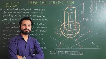 Isometric Projection Of Combination Of hemisphere & Pentagonal Prism (Part-23)