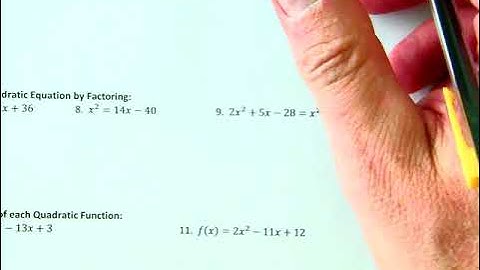 Alg2 3 1 notes video