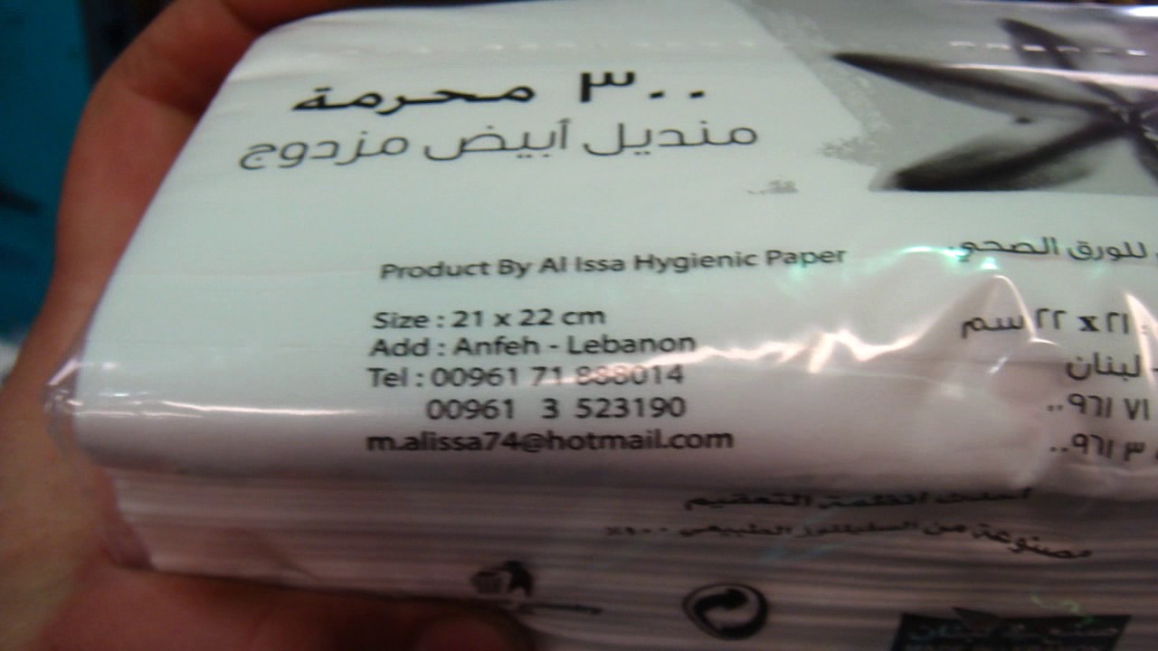 121 FACAIL TISSUE 2017 WITH LOG SAW AND WRAPPING MACHINE IN LEBANON BY HINNLI FACTORY