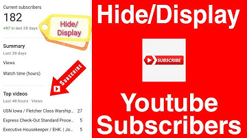 Hide or Unhide Subscribers 2021