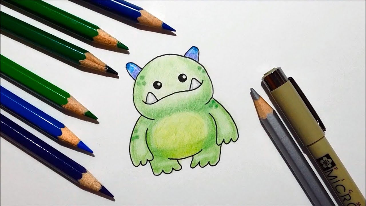 Featured image of post Cute Monster Drawings Simple - Get access to exclusive content and experiences on the world&#039;s largest membership platform for artists and creators.