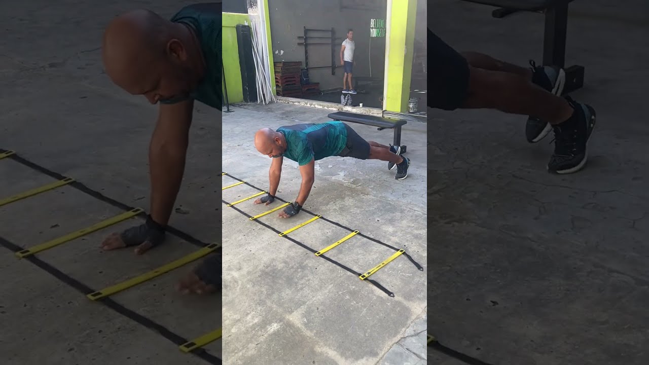 CORE WORKOUT SPEED LADDER Walking plank abs workout