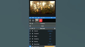 cinematic glow effect node video mobile