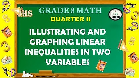 Illustrating and Graphing Linear Inequalities in Two variables     #Mathtutorials