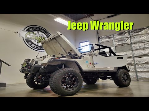 1990 Jeep Wrangler YJ full rewire and custom sound system (Certified Autosound & Security)