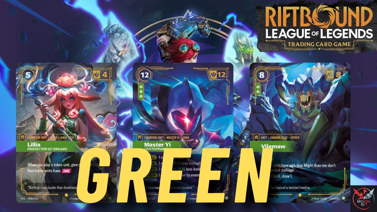 ALL GREEN / CALM CARDS REVIEW - RIFTBOUND - YouTube