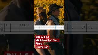 Bibi &amp; Tina - Mädchen Auf Dem Pferd GUITAR TAB #shorts #viral #music #guitar #cover #bibi #tina
