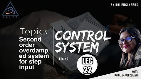 Control system for GATE | Second order overdamped system for step input | Axion engineers