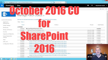 October 2016 Cumulative Update for SharePoint 2016