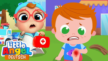 Ich bin ein Doktor, ganz in weiß | Zeichentrick | Little Angel Deutsch – Kinderlieder