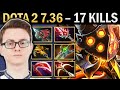 Clinkz Gameplay Miracle with 17 Kills and Bloodthorn - Dota 2 7.36