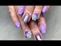 My Nails:  Milk Bath and Lilac Nails/Madam Glam