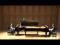 Milhaud Scaramouche, two pianos by Eun-Kyung Hong and Okkyu Lee