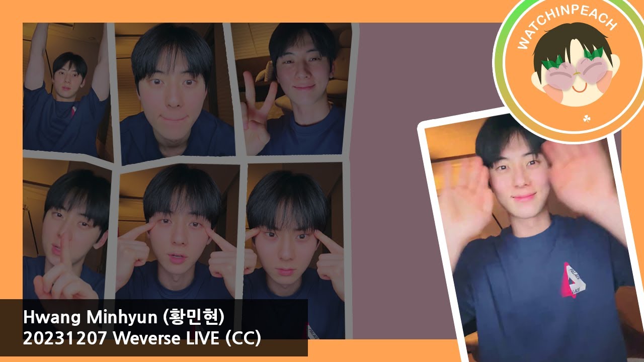 [ENG CC] MINHYUN W-LIVE 231207 ‹ Thursday night💫 › | 황민현 HWANG MINHYUN