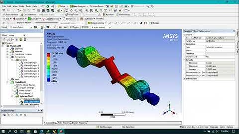 Modal analysis on Gearless Transmission system in Ansys Workbench
