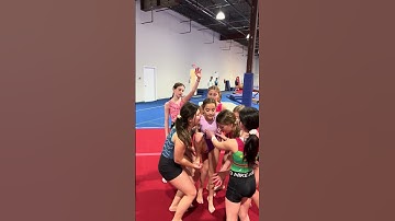 Gymnasts Attempt Cheer Stunt #Shorts #Gymnast
