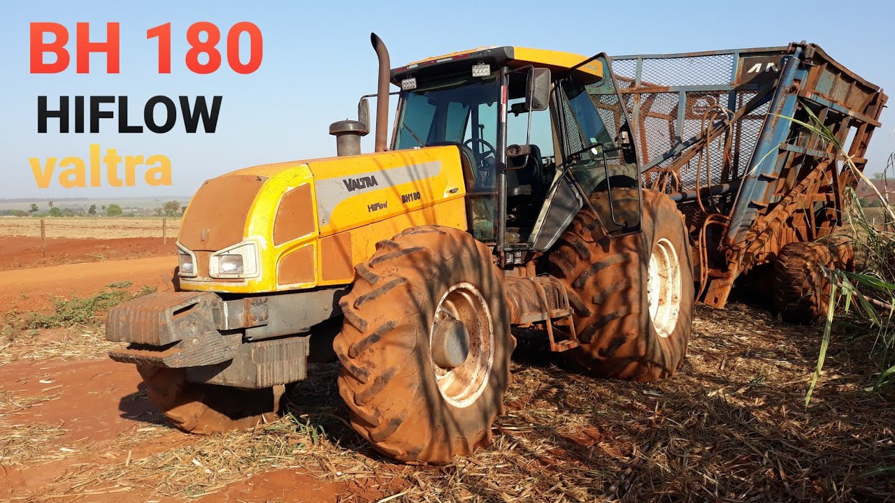VALTRA BH 180 HIFLOW NO TRANSBORDO DE CANA  TRABALHANDO