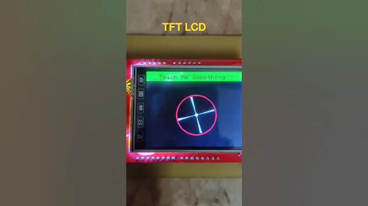 TFT LCD with ESP32 8 bit parallel | TFT LCD animation | Teach me something #arduino #iotproject