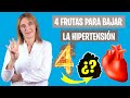 4 FRUTAS para BAJAR la HIPERTENSIÓN | 4 frutas para reducir la presión arterial | Nutrición clínica