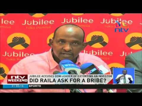 Did Raila ask for a bribe? Jubilee accuses ODM leader of extorting an investor