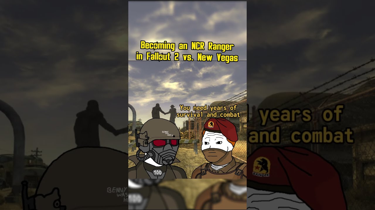 Becoming An NCR Ranger In Fallout 2 Vs New Vegas Memes Shorts