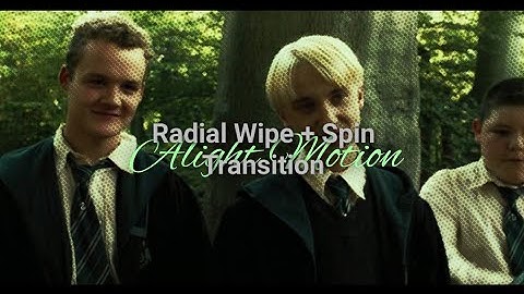 Radial Wipe + Spin Transition  (Transition ideas #1)  Alight Motion