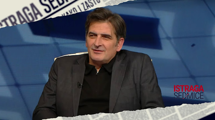 ISTRAGA SEDMICE: FARUK KAPIDŽIĆ - HOĆE NA VILSONOVOM DA PRAVE NEBODERE