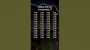 Initials that are inseparable 🔑 #initials #initial #foryou #fyp