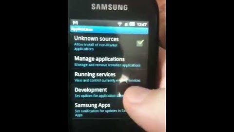 Video 3a configuring android for USB debugging