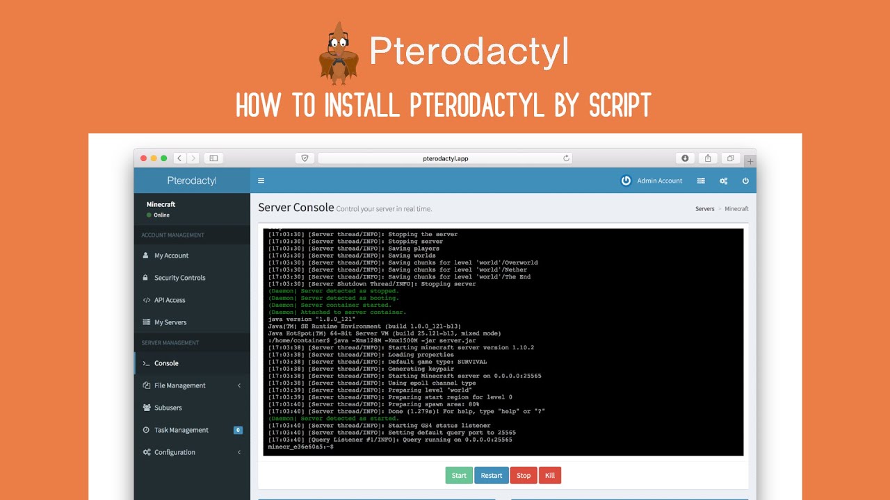 How to: Install Pterodactyl Panel on a KVM Machine : SkySilk Cloud Support