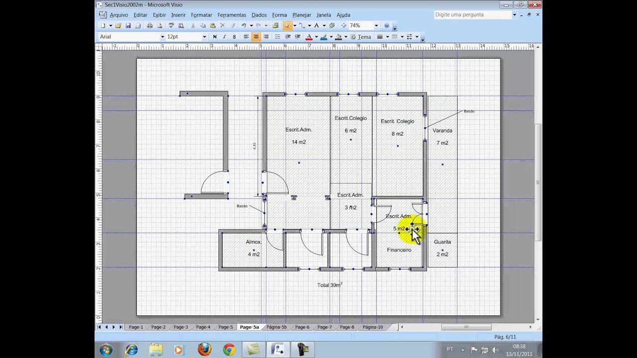 Planejamento de layout com Visio YouTube