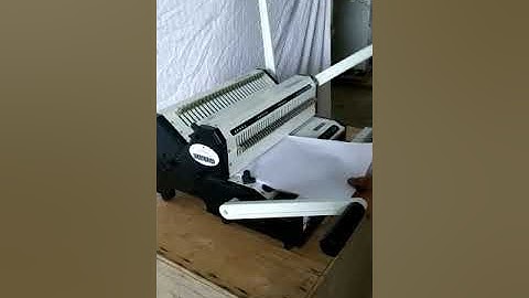 Manual Spiral & wiro Binding Machine