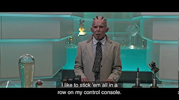 Guardians of the Galaxy - Yondo mocks shopkeeper on Xandar