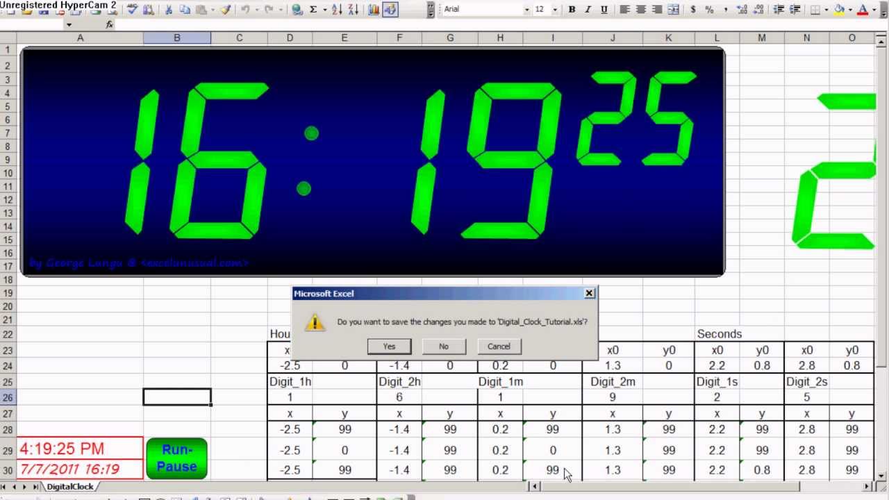 a-digital-clock-in-excel-youtube