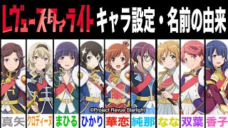 スタァライトキャラの名前由来・設定 まとめ【少女歌劇レヴュースタァライト】