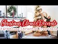 CHRISTMAS 2019 CLEAN + DECORATE WITH ME  (PART III) ✨🎄 FARMHOUSE CHRISTMAS TREE DECOR IDEAS
