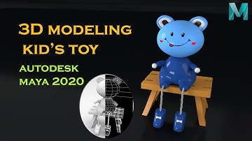 3D Cartoon Toy Modeling Tutorial Part 01 | Maya 3D Cartoon Modeling | Tutorial | Making 3D Scene |