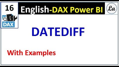 DAX DATEDIFF Function in Power BI