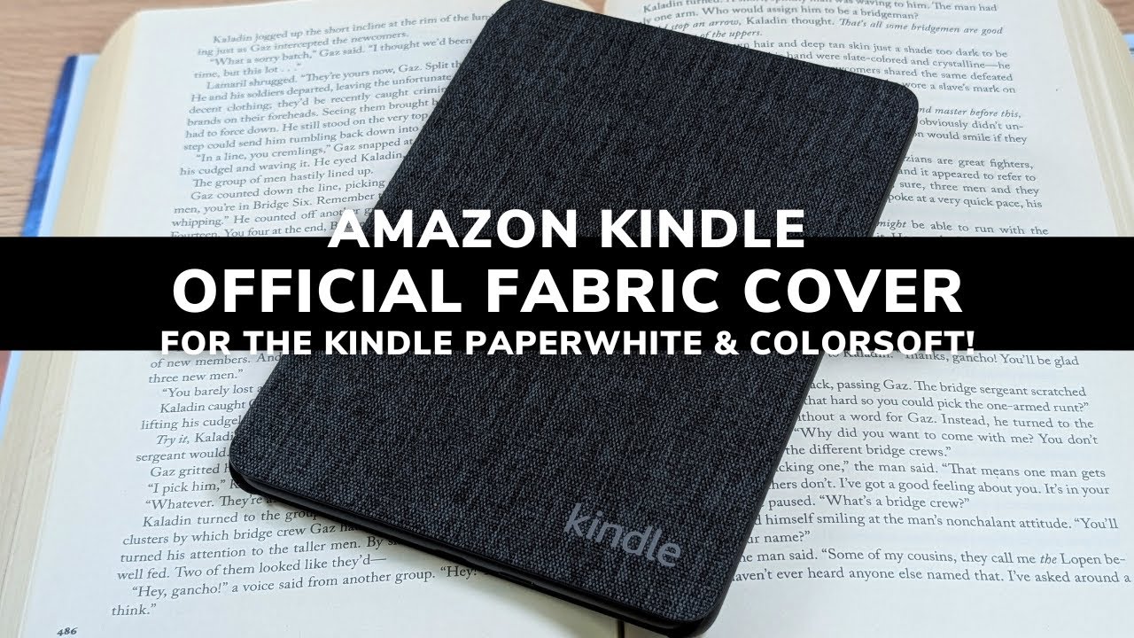 Официальный тканевый чехол Amazon для Kindle Paperwhite и Colorsoft (обзор чехла)!