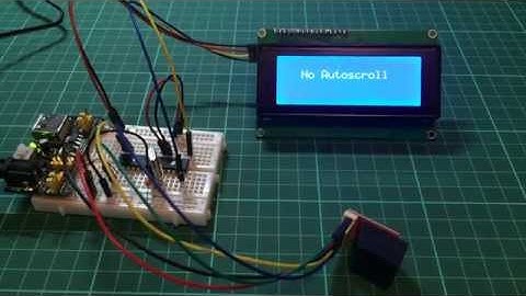 20 by 4 LCD Display. I2C 4bit Interface.