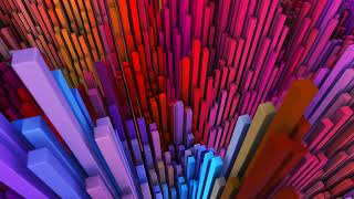 3D Colorful Dancing Cubes Background Video