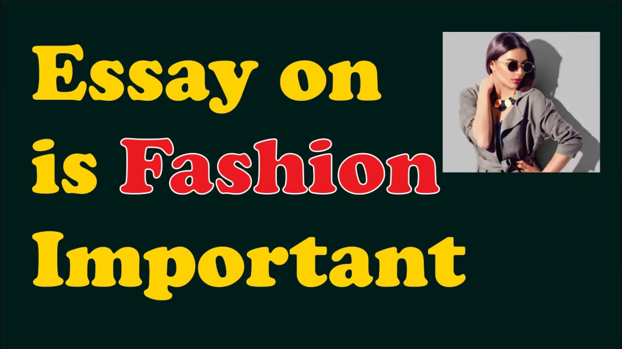 persuasive speech about fashion