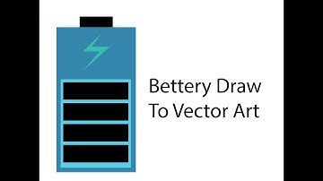 ADOBE ILLUSTRATOR DRAW TO  BATTERY  VECTOR ART