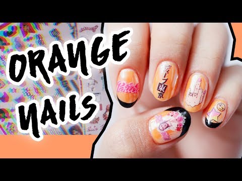 Japanese Orange Nail | ทำเล็บเจลสีส้ม สดใสด้วยตัวเอง