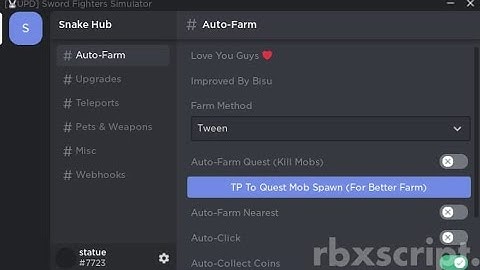 Sword Fighters Simulator Script | Snake Hub