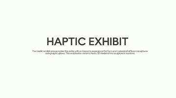 Haptic exibitfor visually impaired