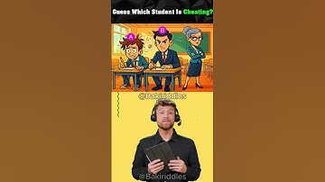 Guess Which Student Is Cheating? #logicpuzzles #brainteasers  #riddle #viralshorts #viral #short